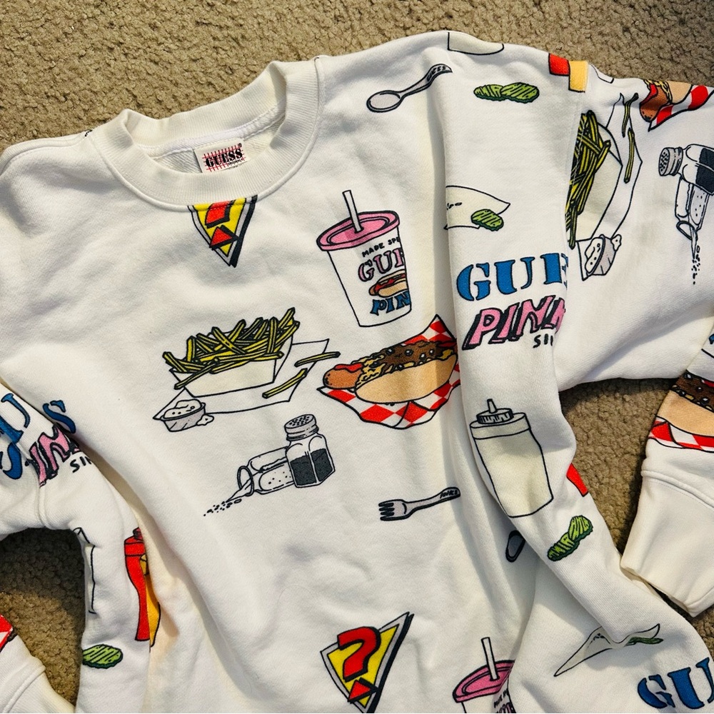 GUESS x Pinks Hotdogs Crewneck